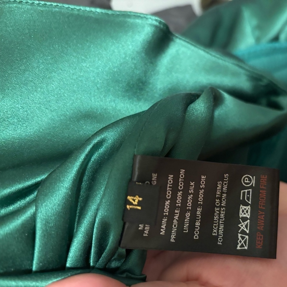 The Vampire’s Wife Elegant Teal Midi Dress - Picture 8 of 9